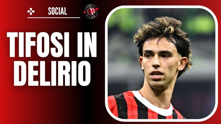 esultanza gol Joao Felix AC Milan Milan-Roma 3-1 Coppa Italia 2024-2025