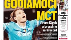 Prime pagine giornali sportivi oggi: il Napoli sui media
