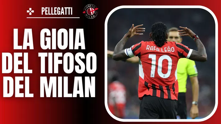 Rafael Leao AC Milan Milan-Lecce 3-0 Serie A 2024-2025 Pellegatti