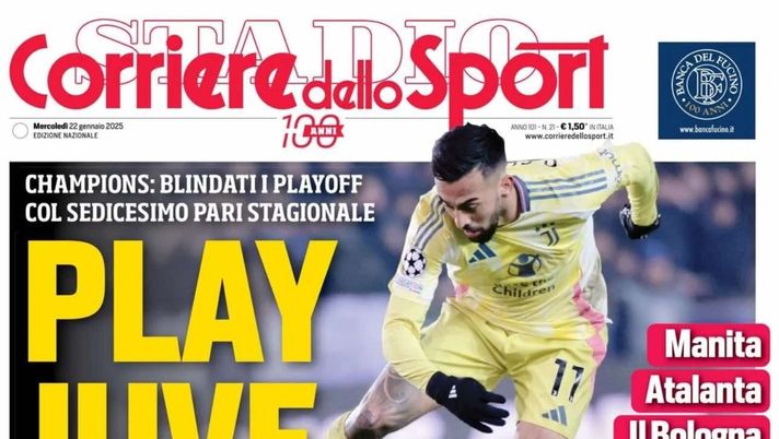 prima pagina corriere dello sport oggi