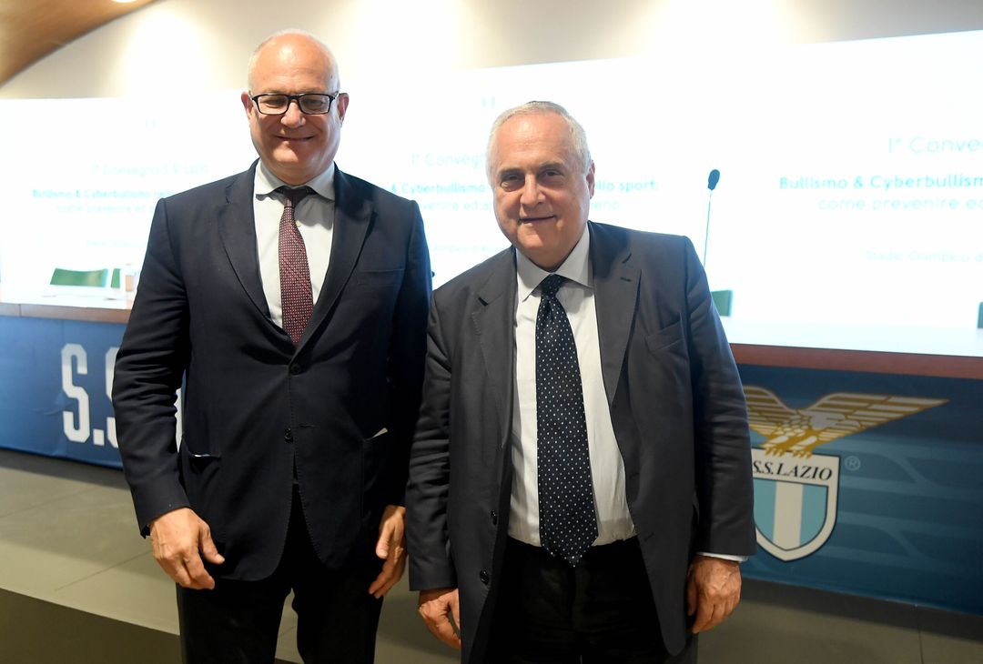 Roberto Gualtieri e Claudio Lotito