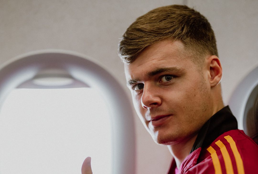 Kaiserslautern-Roma, squadra in partenza per la Germania – FOTO GALLERY - immagine 20