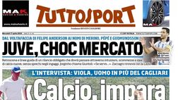 PRIMA PAGINA TUTTOSPORT OGGI: “Juve, choc mercato”