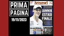 Prima pagina Tuttosport: “Jannik estasi finale”