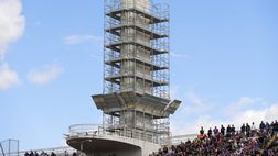 FOTO – Spuntano le prime impalcature anche sulla Torre di Maratona