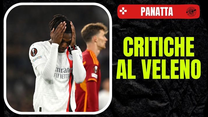 Rafael Leao AC Milan Roma-Milan 2-1 Europa League 2023-2024