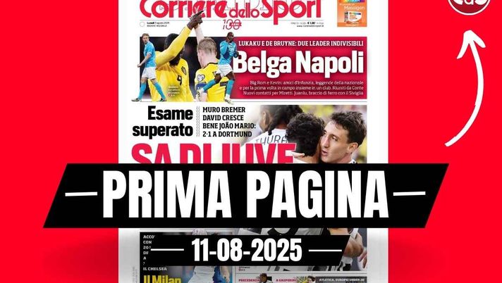 Prima pagina Corriere dello Sport: 'Il Milan prende De Winter'