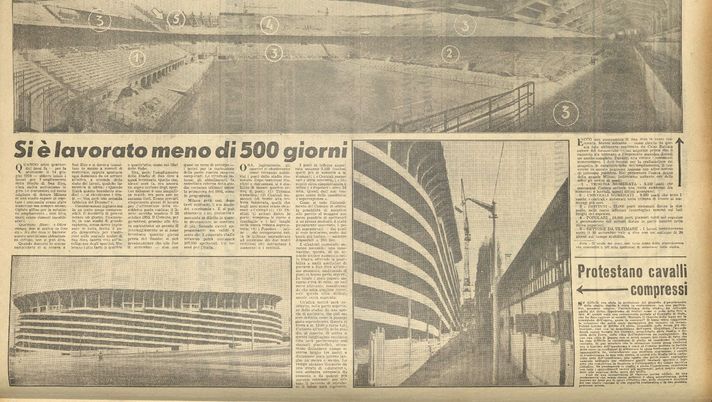 Milano, anni persi sul nuovo stadio: nel 1955 secondo anello su in un anno… - immagine 1