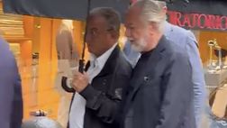 De Laurentiis lascia il Metropolitan dopo la presentazione del film scudetto
