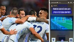 VIDEO / Cagliari-Inter, scatenato il figlio di Zanetti sui gol di Lautaro ed Esposito