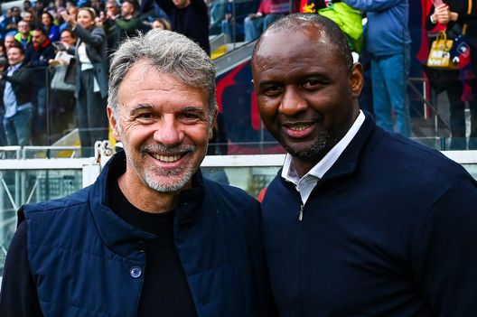 GENOA, ITALY - APRIL 23: Marco Baroni, head coach of Lazio (left), and Patrick Vieira, head coach of Genoa, pose for a picture prior to kick-off in the Serie A match between Genoa and SS Lazio at Stadio Luigi Ferraris on April 23, 2025 in Genoa, Italy. (Photo by Simone Arveda/Getty Images) Marsiglia (IlSecoloXIX): “Il Genoa non deve perdere. Ecco cosa attende il Toro”- immagine 3
