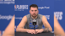 Parte un video porno durante la conferenza stampa di Doncic: la reazione è esilarante