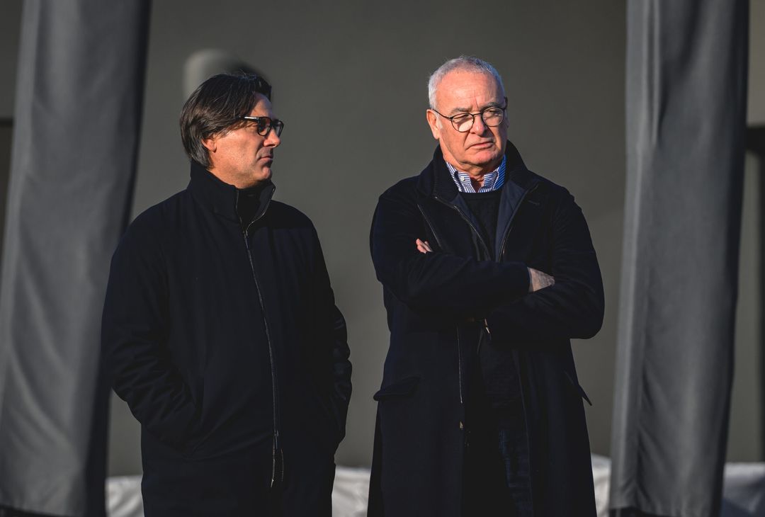 Trigoria, l’allenamento a -2 dal Panathinaikos e la visita di Montella – FOTO GALLERY - immagine 13