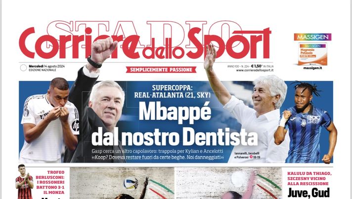 PRIMA PAGINA CORRIERE DELLO SPORT OGGI: “Napoli, chi c’è dietro al blitz” - immagine 1