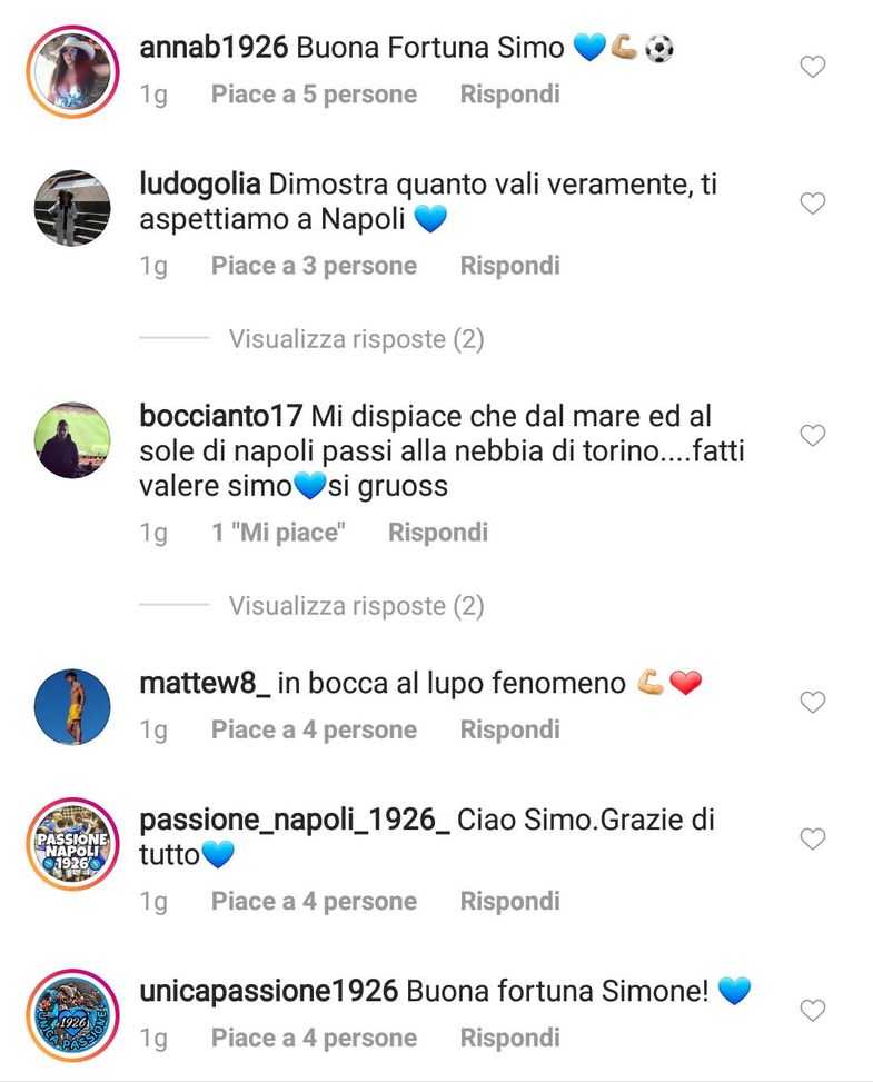 Verdi al Torino, l’affetto dei tifosi del Napoli. E c’è chi non lo avrebbe ceduto- immagine 4