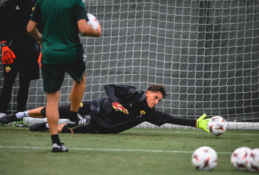 Trigoria, la rifinitura alla vigilia di Nizza-Roma – FOTO GALLERY - immagine 11