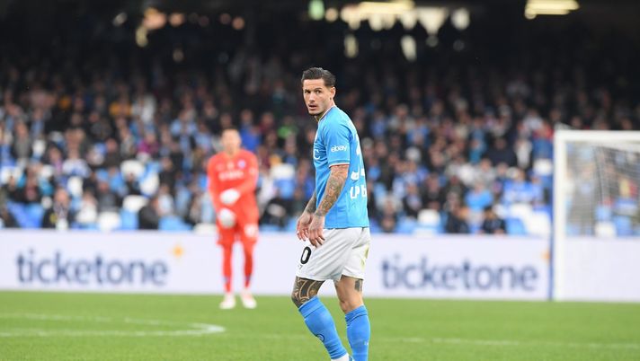NAPLES, ITALY - FEBRUARY 04: Pasquale Mazzocchi of Napoli during the Serie A TIM match between SSC Napoli and Hellas Verona FC at Stadio Diego Armando Maradona on February 04, 2024 in Naples, Italy. (Photo by SSC NAPOLI/SSC NAPOLI via Getty Images) FOTO Mazzocchi in dolce compagnia con la figlia: “Il regalo più bello della mia vita” - immagine 1