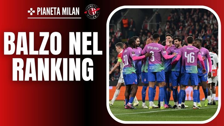 esultanza gol Rafael Leao AC Milan Slavia Praga-Milan 1-3 Europa League 2023-2024