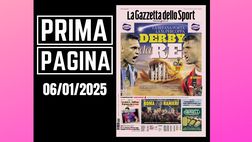 Prima pagina Gazzetta dello Sport: “Supercoppa, derby da Re”