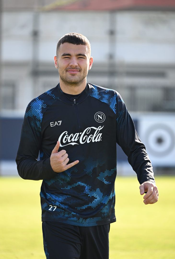 Il Napoli si allena in vista del match di campionato contro il Torino