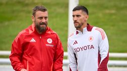 Ritiro Roma, ultimo allenamento prima dell’Everton. Lo staff di De Rossi: “Dinamici!”