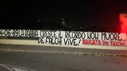 Roma, striscione per De Falchi a 35 anni dall’omicidio: “Il ricordo non muore”