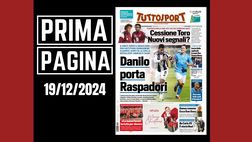 Prima pagina Tuttosport: “Juve e Napoli, scambio tra Danilo e Raspadori?”