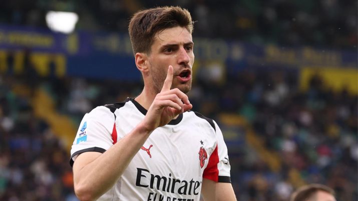 Gol annullato a Matteo Gabbia difensore AC Milan sul campo dell'Hellas Verona