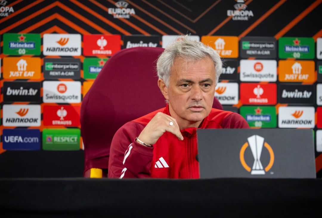 Roma-Sheriff, la conferenza stampa di Mourinho e Aouar – FOTO GALLERY - immagine 9