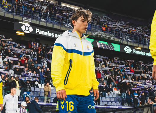 Lorenzo Amatucci del Las Palmas in LaLiga2 (Ph credits Lorenzo Amatucci, Instagram)
