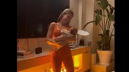 VIDEO / Diletta Leotta culla la figlia sulle note di Ninnananna