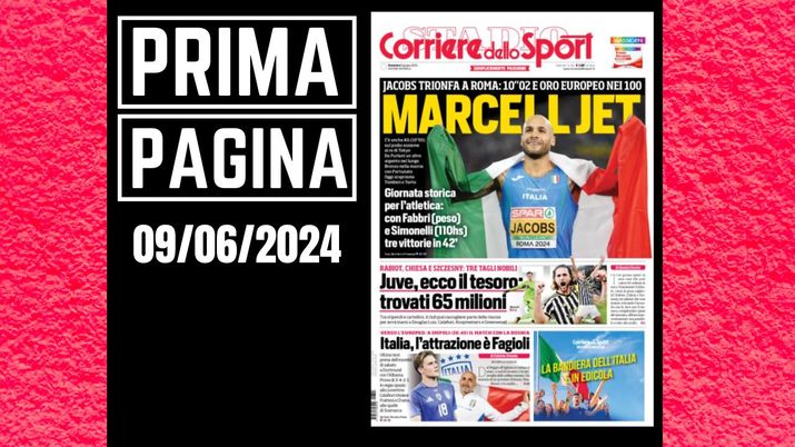 Prima pagina Corriere dello Sport: Italia l'attrazione è Fagioli