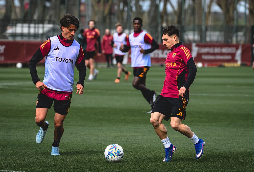 Verso Inter-Roma: l’allenamento dei giallorossi, c’è Soulé – FOTO GALLERY - immagine 11