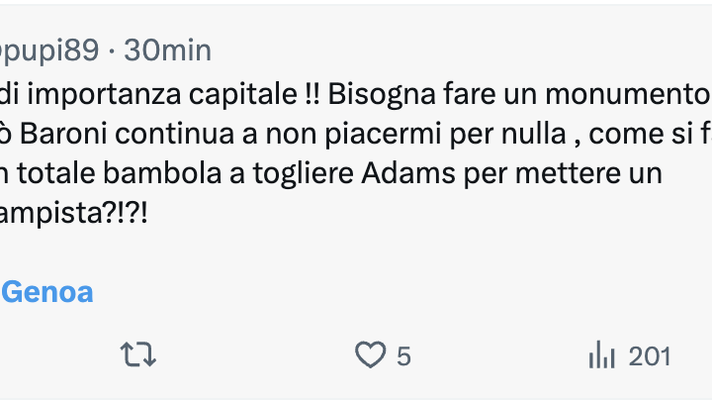 Torino-Genoa 2-1, le reazioni social: “Vittoria capitale! Un monumento a Paleari” - immagine 1