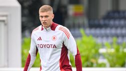 Roma, primo allenamento in Inghilterra per Dovbyk – FOTO GALLERY