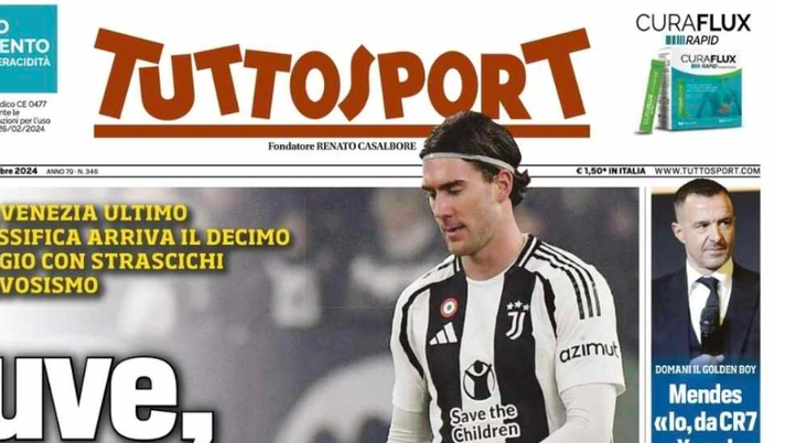 PRIMA PAGINA TUTTOSPORT OGGI: “Brava Dea: 10 e lode. Napoli c’è” - immagine 1