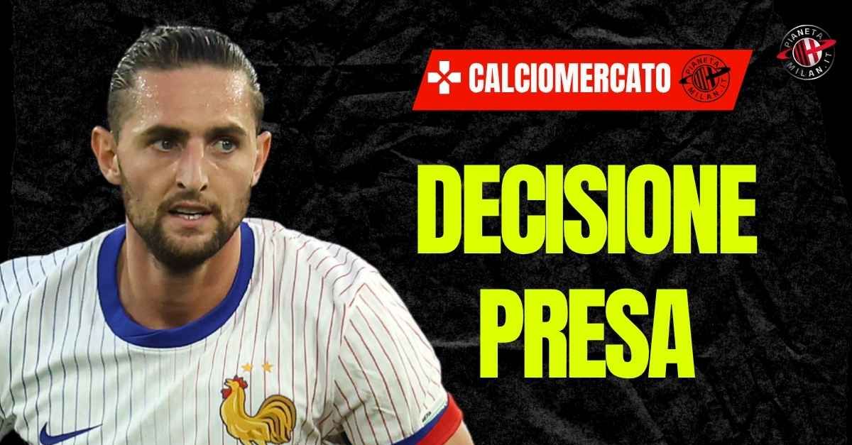 Calciomercato Milan, Rabiot in rossonero? Ecco la sua decisione ufficiale Calciomercato Milan, Rabiot in rossonero? Ecco la sua decisione ufficiale