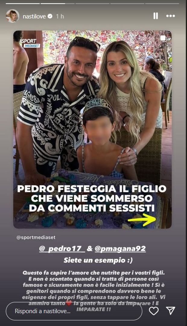 Insulti sessisti al figlio di Pedro, la reazione di Chiara Nasti- immagine 2