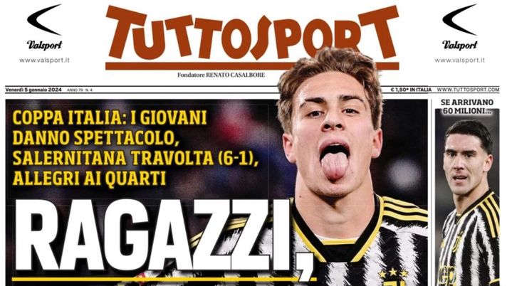 prima pagina tuttosport