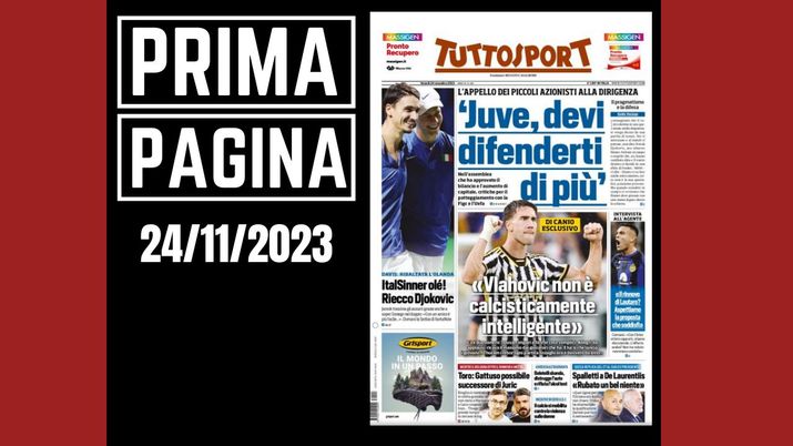 Prima pagina Tuttosport: 'Juventus, devi difenderti di più'