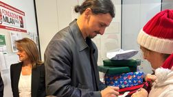 Ospedale Buzzi di Milano: ecco Zlatan Babbo Natale Ibrahimovic