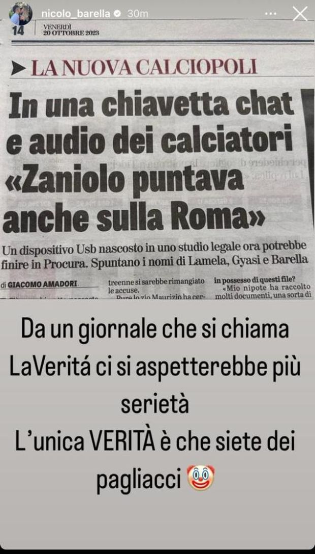 Caso Scommesse, pure Barella coinvolto? Il giocatore dell’Inter: “La verità è una…”- immagine 2