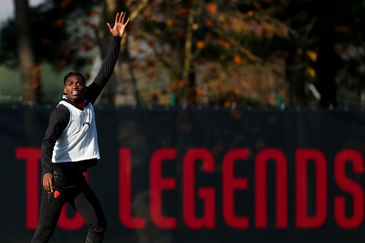 Rafael Leao oggi a Milanello (Photo by Giuseppe Cottini/AC Milan via Getty Images) Milanello