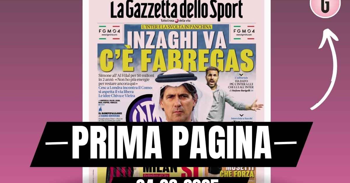 Prima pagina Gazzetta dello Sport: “Modric-Milan, sì! Blitz di Tare”
