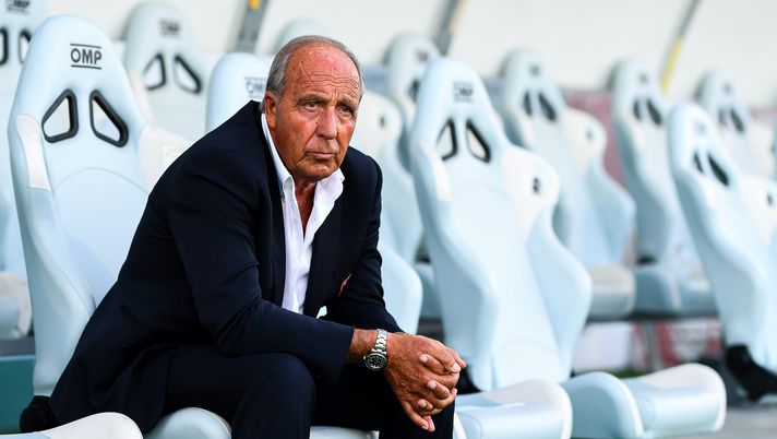 CHIAVARI, ITALY - JUNE 26: Gian Piero Ventura coach of Salernitana before the serie B match between Virtus Entella and US Salernitana at Aldo Gastaldi Stadium on June 26, 2020 in Chiavari, Italy. (Photo by Paolo Rattini/Getty Images for Lega Serie B)