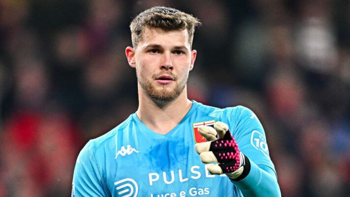 GENOA, ITALY - FEBRUARY 11: Josep Martinez of Genoa reacts during the Serie A TIM match between Genoa CFC and Atalanta BC - Serie A TIM at Stadio Luigi Ferraris on February 11, 2024 in Genoa, Italy. (Photo by Simone Arveda/Getty Images) Via vai nella sede dell’Inter: firma Martinez e c’è il ds del Venezia per definire l’affare Tessmann - immagine 1