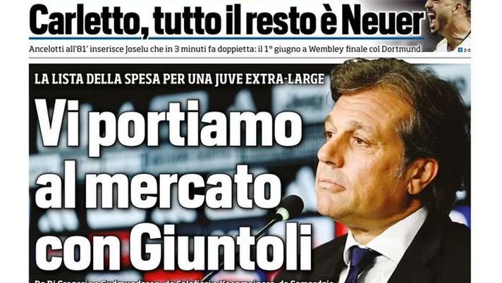 EDICOLA TS – Al mercato con Giuntoli: la lista della spesa per una Juve extra large - immagine 1