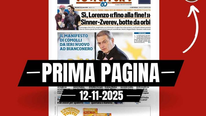 Prima pagina Tuttosport: 'Il manifesto di Comolli: 'Dobbiamo essere degni della Juventus'