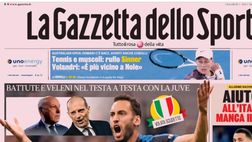 LA PRIMA PAGINA DELLA GAZZETTA DELLO SPORT: “Un pieno di Super”