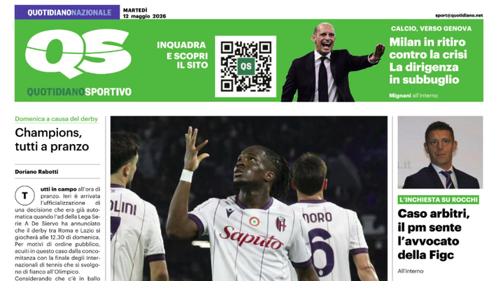 Il Bologna torna alla vittoria: la rovesciata di Rowe per il sacco di Napoli. Le prime dei giornali- immagine 2